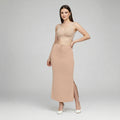 Premium Women’s Saree Petticoat Mermaid Fit Shapewear with Drawstring (Cream)